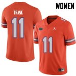 Women's Florida Gators #11 Kyle Trask NCAA Jordan Brand Orange Authentic Stitched College Football Jersey FKH2762AR